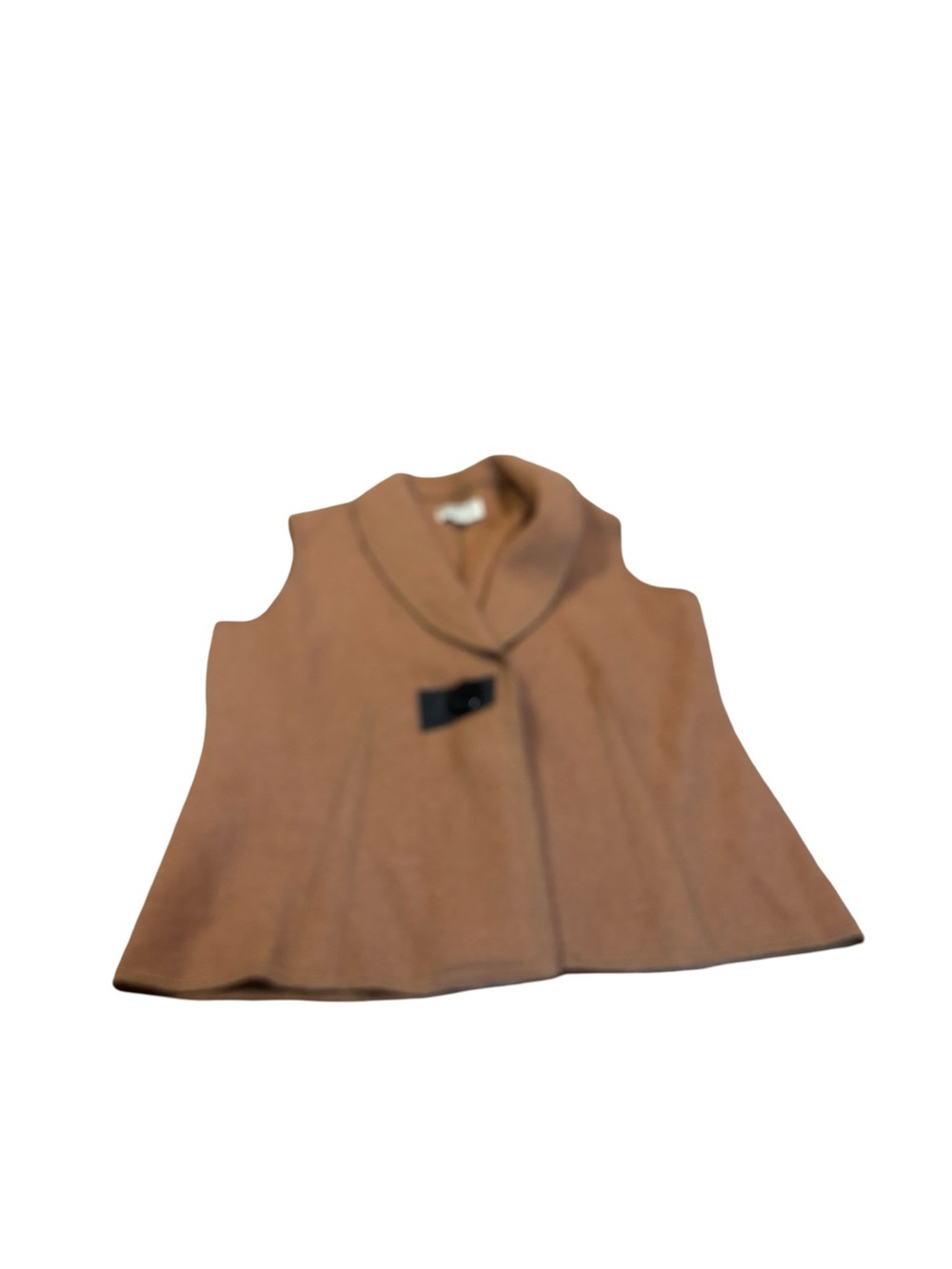 Norm Thompson Wool Vest Camel Vest - Camel Tan wool layering piece